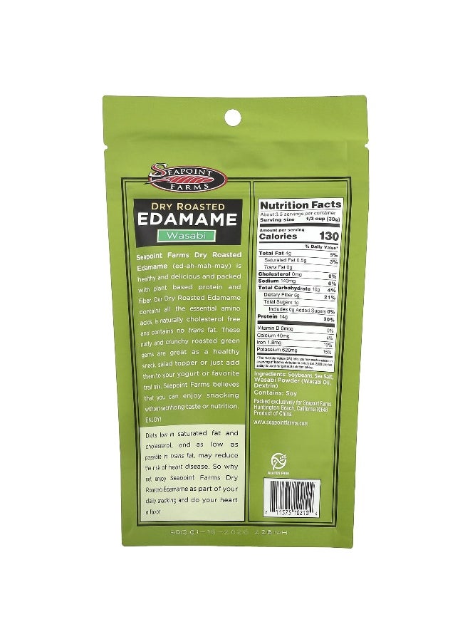 SEAPOINT FARMS Seapoint Farms, Dry Roasted Edamame, Wasabi, 3.5 oz (99 g)  - Image 2