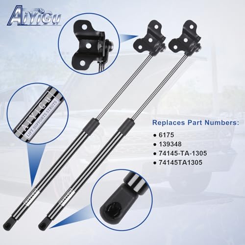 AiYiGu Front Hood Struts Shocks Lift Supports Gas Springs 6175 Compatible with Honda Accord 2008 2009 2010 2011 2012, Replacement 74145TA1305, 139348, Pack of 2 - Image 3