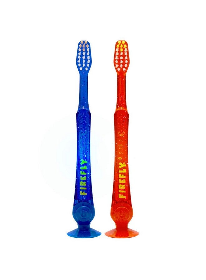 FIREFLY Light-up Timer Toothbrush with Suction Cup, 2 Count - Image 1