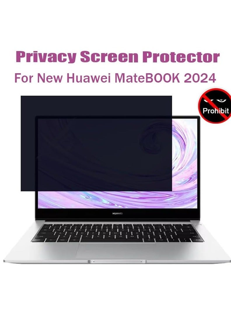 حماية شاشة الكمبيوتر المحمول متوافقة مع Huawei MateBook 14 (2024) بحجم 14 بوصة، نموذج FLMH-16 وFLMH-32، فيلم حماية ضد التجسس. - Image 2