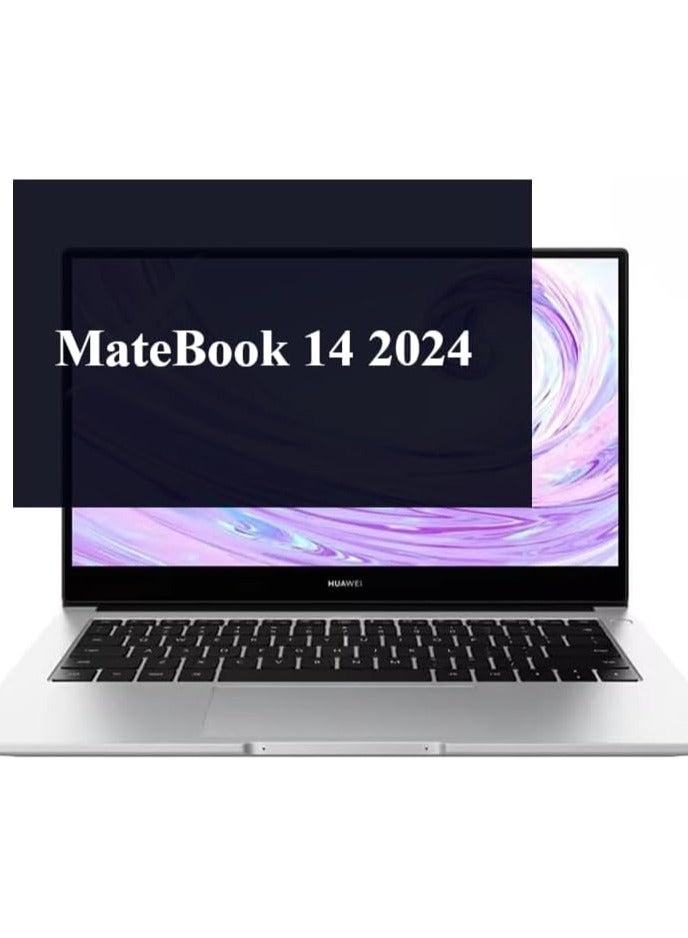 حماية شاشة الكمبيوتر المحمول متوافقة مع Huawei MateBook 14 (2024) بحجم 14 بوصة، نموذج FLMH-16 وFLMH-32، فيلم حماية ضد التجسس. - Image 1