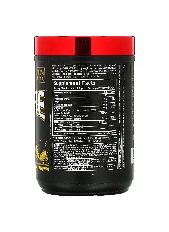Allmax - ALLMAX, AMINOCORE™ BCAA, Pineapple Mango, 0.69 lb (315 g) - Image 1