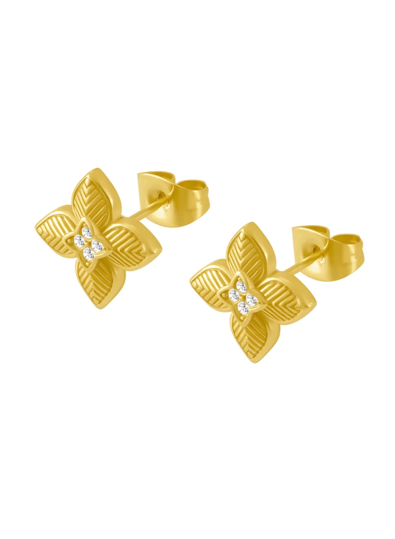 POLICE  Gold Stainless Steel Necklace Bracelet Earrings Gift Set for Women for Women | Best Price UAE