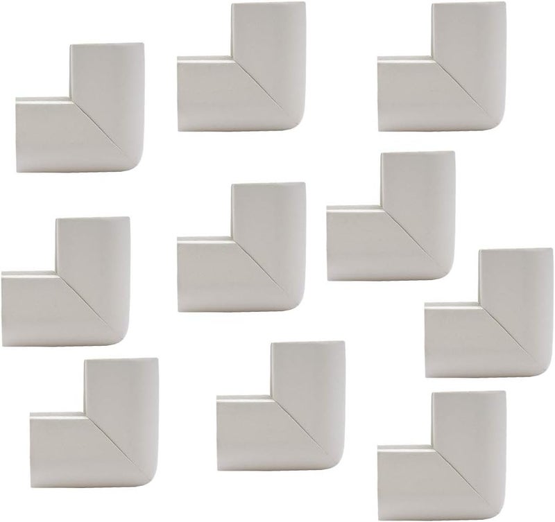 كلاراكو واقيات زوايا الطاولات الزجاجية، واقيات زوايا الأثاث تحمي الطفل من الإصابات الحادة، رمادي، 55 × 55 × 8 مم - Image 1