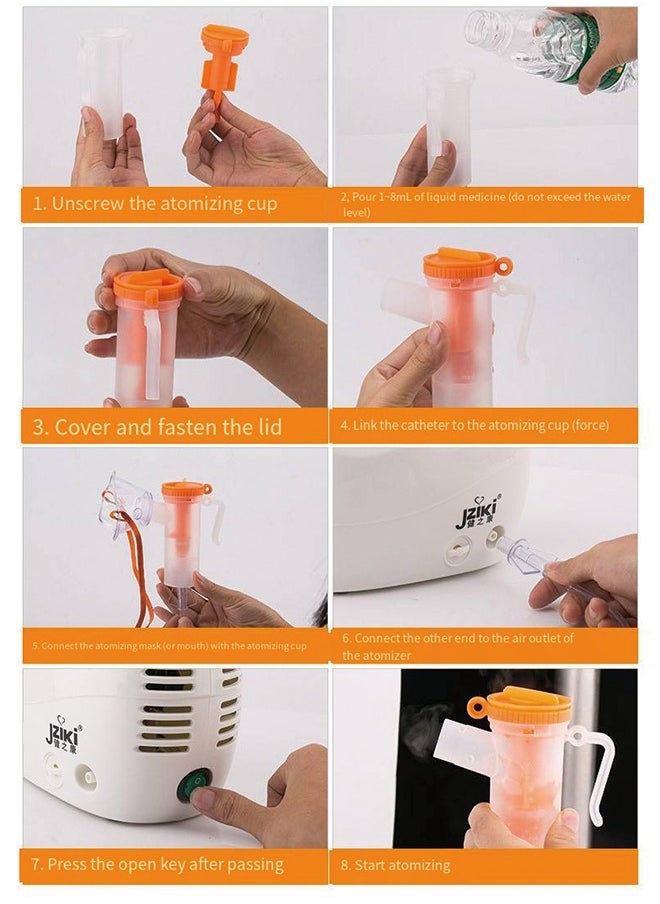 JZIKI Compressor Nebulizer for Adults and Children – Home Use