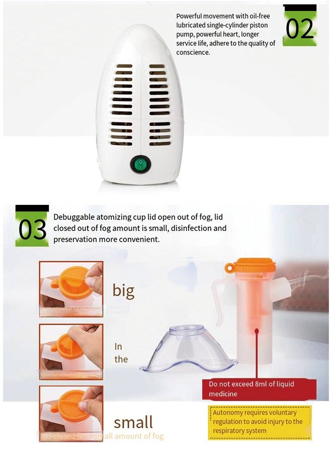 JZIKI Compressor Nebulizer for Adults and Children – Home Use