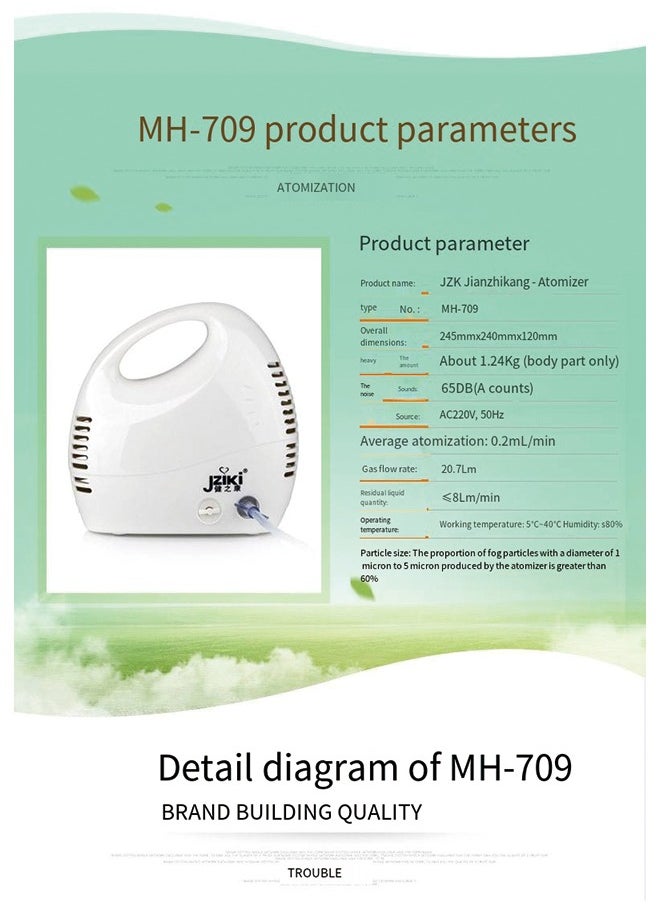 JZIKI Compressor Nebulizer for Adults and Children – Home Use
