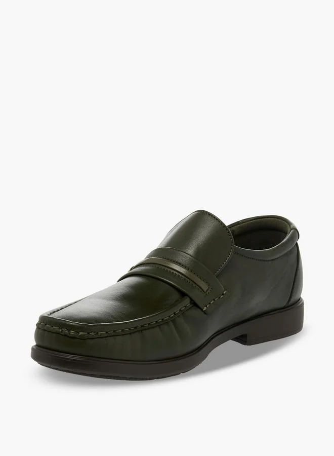 Pinosos Green Men Slip-On Genuine Leather Loafers for Men | Best Price UAE