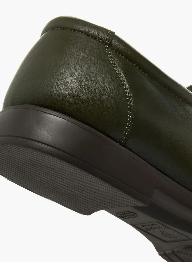 Pinosos Green Men Slip-On Genuine Leather Loafers for Men | Best Price UAE