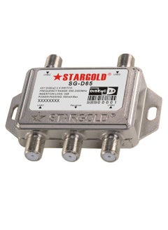 مفتاح Diseqc 4×1 مفتاح إشارة قمر صناعي عالي الكفاءة مع نطاق تردد من 950 إلى 2400 ميجا هرتز وتمرير طاقة 500 مللي أمبير