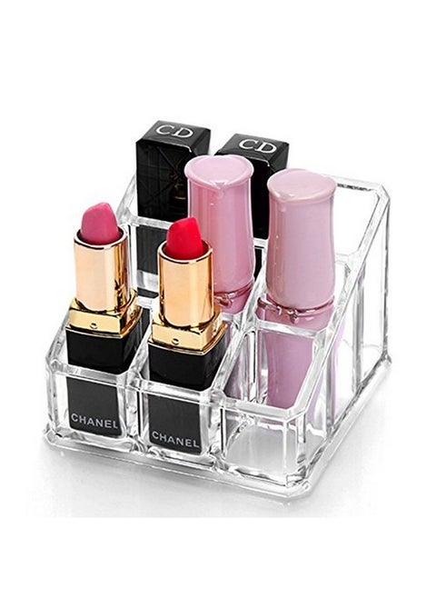 Lipstick Organizer,Lipstick Holder,9 Spaces Acrylic Lipstick Case,Cosmetic Display Cases For Lipstick, Brushes, Bottles, And More,Clear
