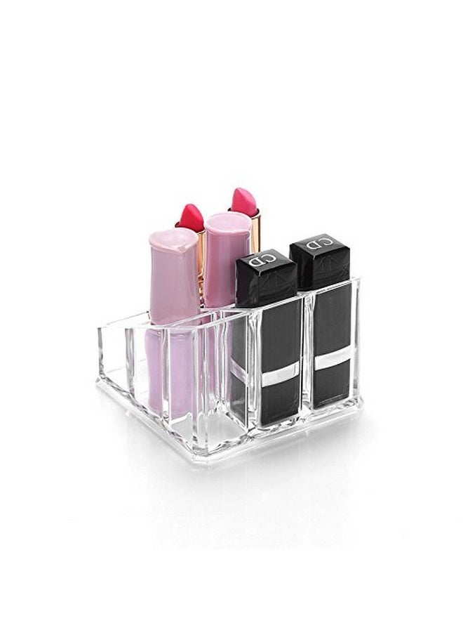 Sooyee - Lipstick Organizer,Lipstick Holder,9 Spaces Acrylic Lipstick Case,Cosmetic Display Cases For Lipstick, Brushes, Bottles, And More,Clear - Image 1