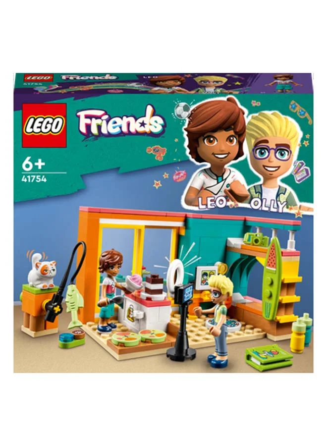 ليغو Friends Leo'S Room 41754 Building Toy Set For Kids Aged 6+; This Bedroom Playset Comes With Leo And Olly Mini-Dolls, Plus Accessories For Imaginative Storytelling (203 Pieces)