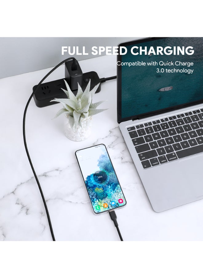 أوكي كابل USB-A إلى USB-C مضفر من النايلون بطول 1 متر - Image 4