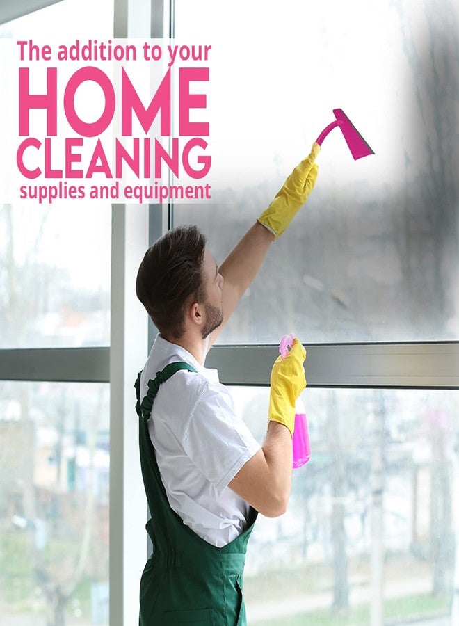 Himalayan Glow WBM Home Squeegee, Professional Scratch Free Surface Cleaner with Hanging Hole, Shower Squeegee, Pink - Image 3