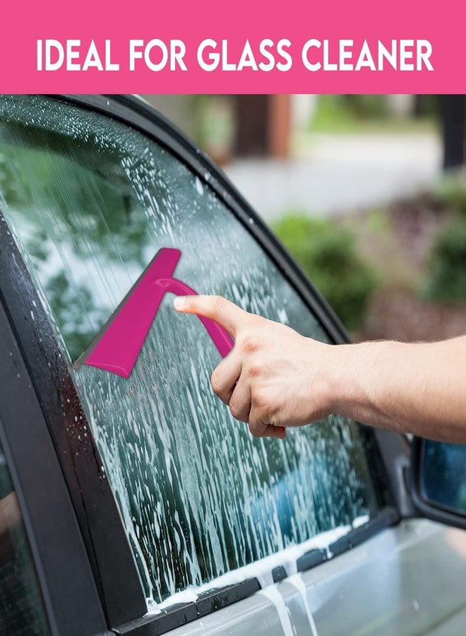 Himalayan Glow WBM Home Squeegee, Professional Scratch Free Surface Cleaner with Hanging Hole, Shower Squeegee, Pink - Image 5