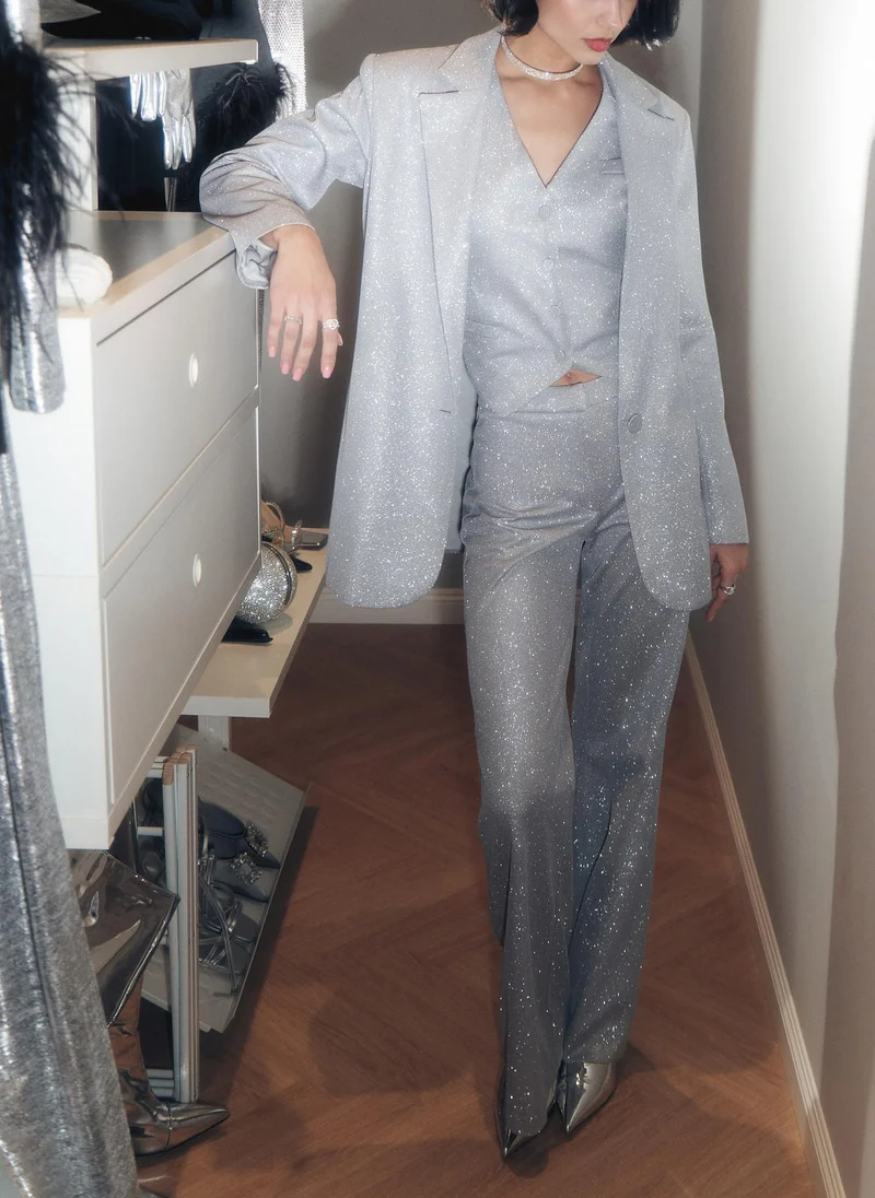 Lichi  Metallic palazzo pants for Women | Best Price UAE
