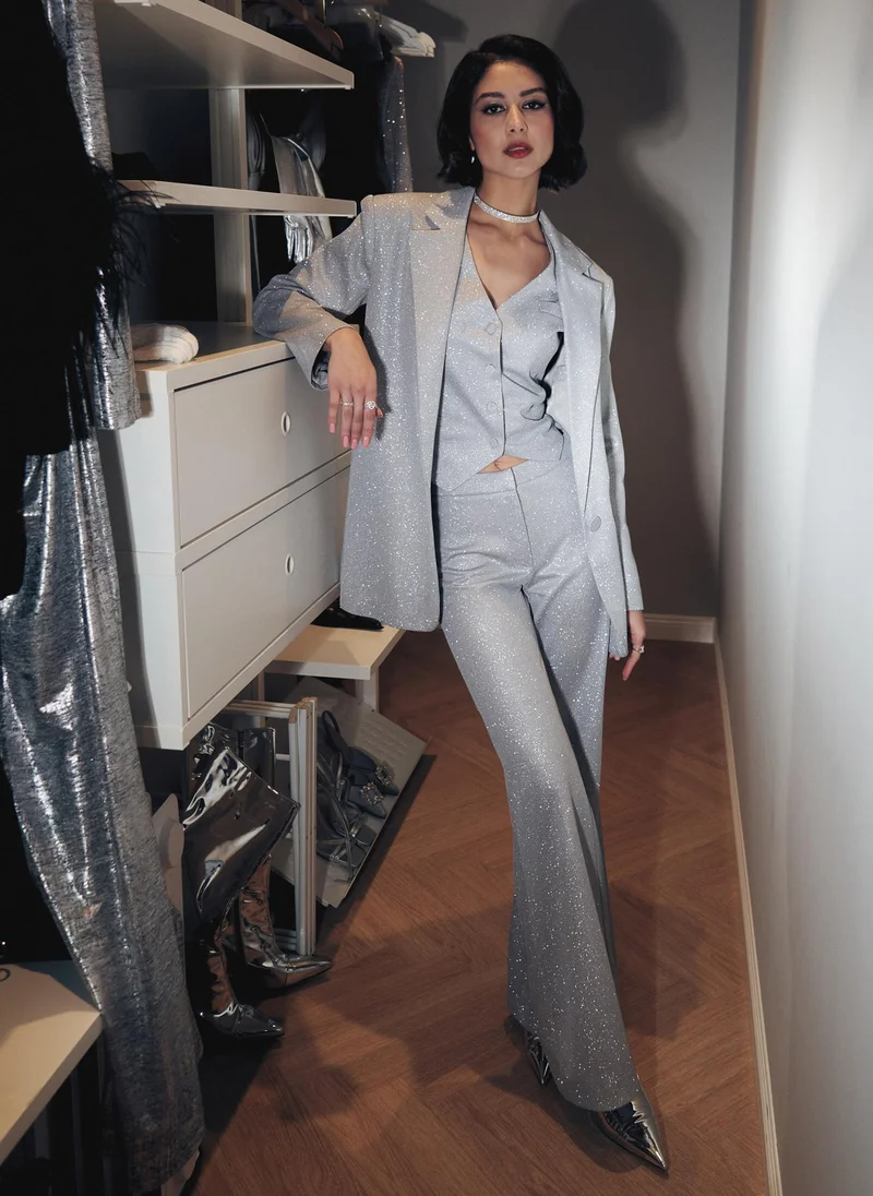 Lichi  Metallic palazzo pants for Women | Best Price UAE