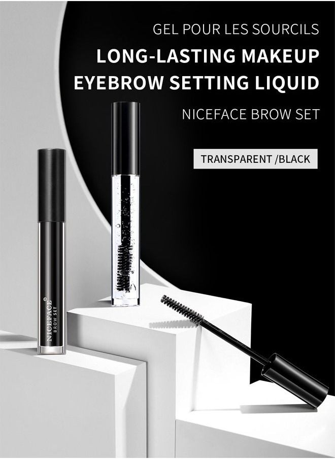 NICEFACE - Black Eyebrow Styling Liquid,Three-Dimensional Eyebrow Shape Modification,Waterproof And Sweat Resistant,Lasting No Smudging Makeup - Image 1