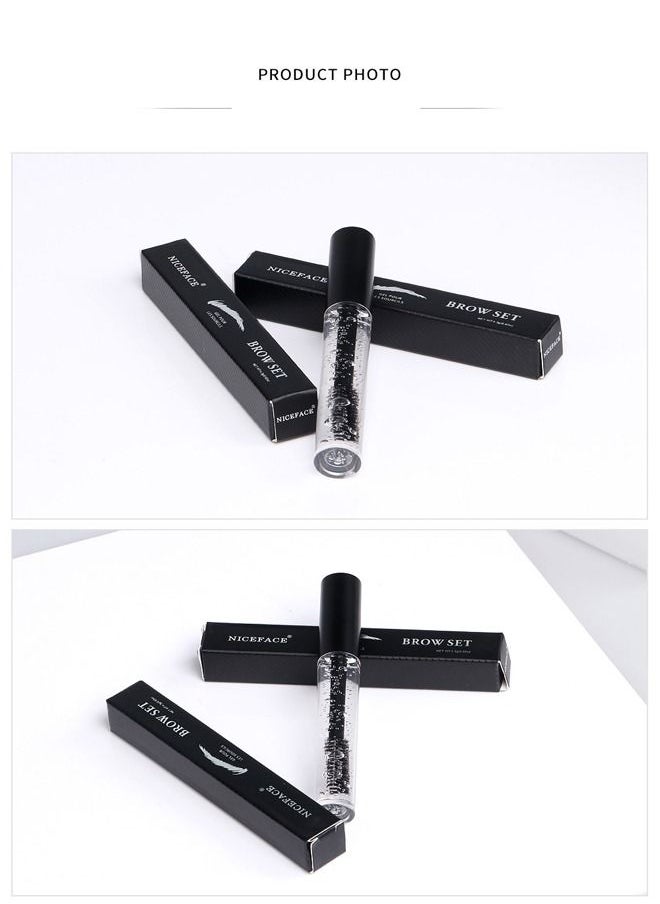NICEFACE - Black Eyebrow Styling Liquid,Three-Dimensional Eyebrow Shape Modification,Waterproof And Sweat Resistant,Lasting No Smudging Makeup - Image 1