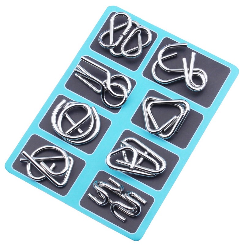 Net Red Explosions Puzzle Nine Series Burning Brain Adult Children Gift Unring Intelligence Toys Intelligence Buckle Suit - Image 1