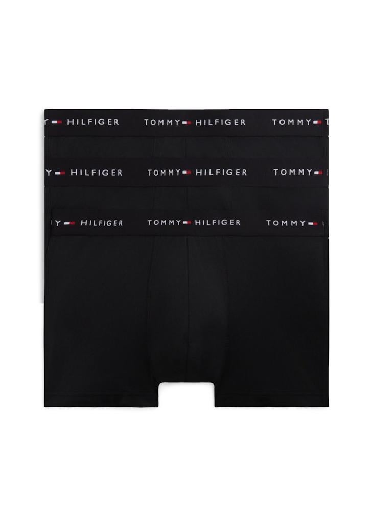 TOMMY HILFIGER Pack of 3 Low Rise Cotton Trunks with Signature Waistband - Image 1