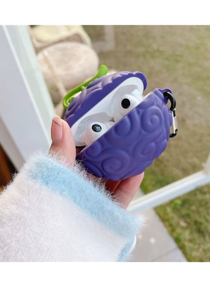 Protective Case for AirPods Pro 2nd Gen - Anime Inspired Mystical Fruit Design - Shockproof Silicone Cover, Water Resistant - Image 3