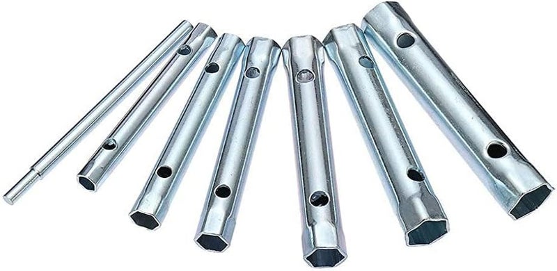 AQ AQSON AQSON 8PC 8-22mm Metric Tubular Box Wrench Set - Double Ended Steel Spanner for Automotive and Plumbing Repairs - Image 3