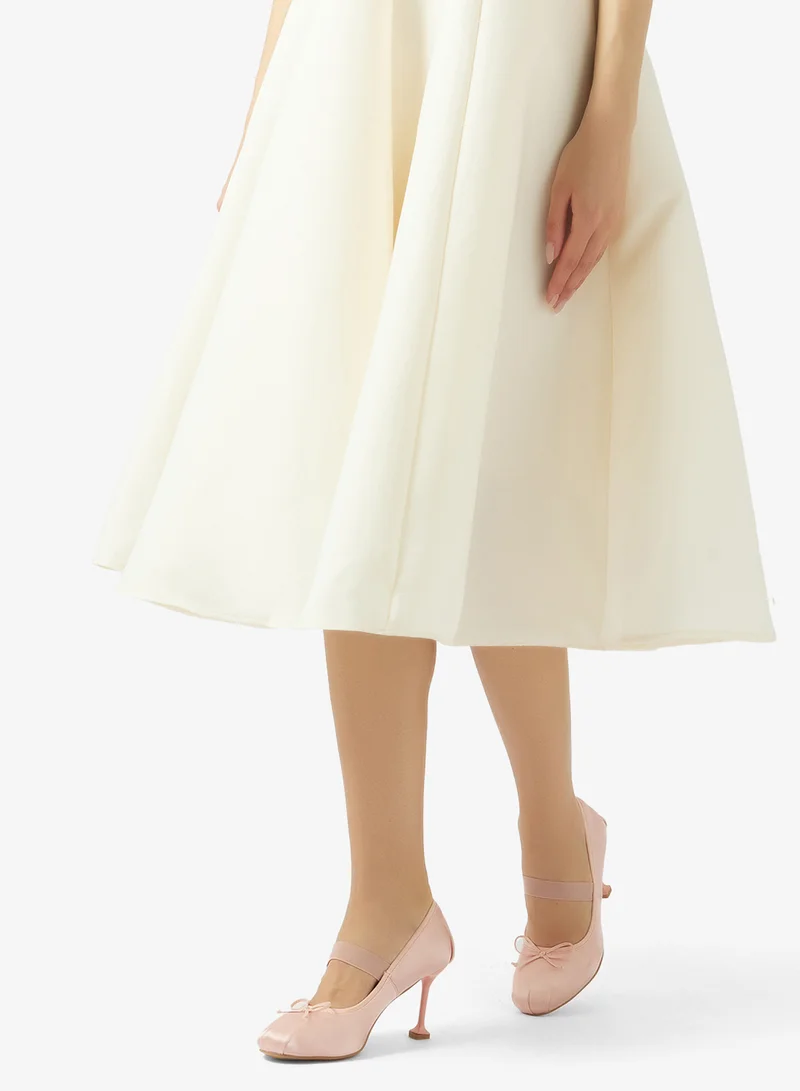 Ginger Pink Heeled Ballet Pumps for Women | Best Price UAE