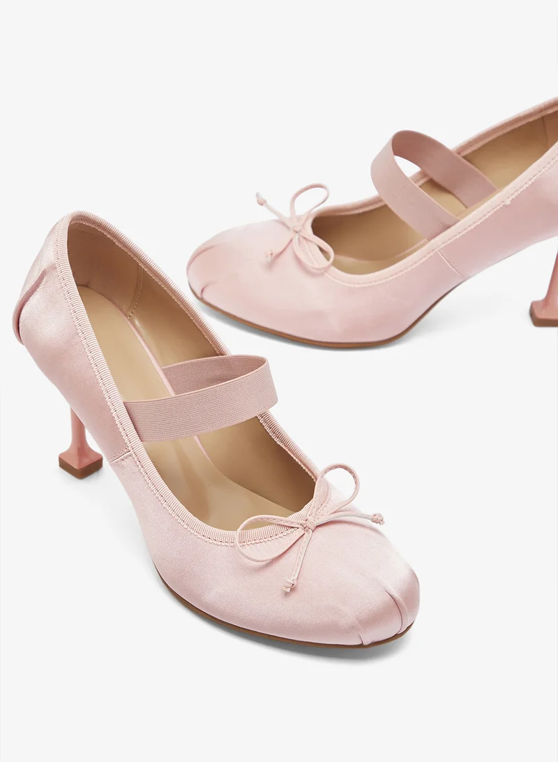 Ginger Pink Heeled Ballet Pumps for Women | Best Price UAE