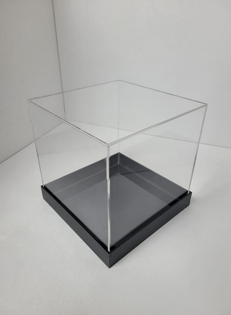 Mabrook Acrylic Transparent Display Box Clear 20cmx20cmx20cm - Image 2