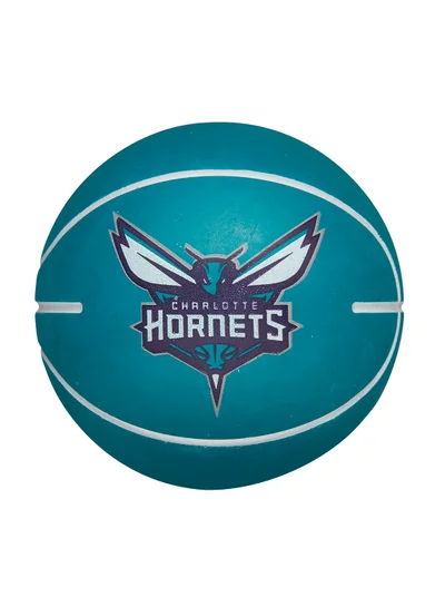 Wilson NBA Mini Dribbler Basketball - Charlotte Hornets - Super Mini - Blue