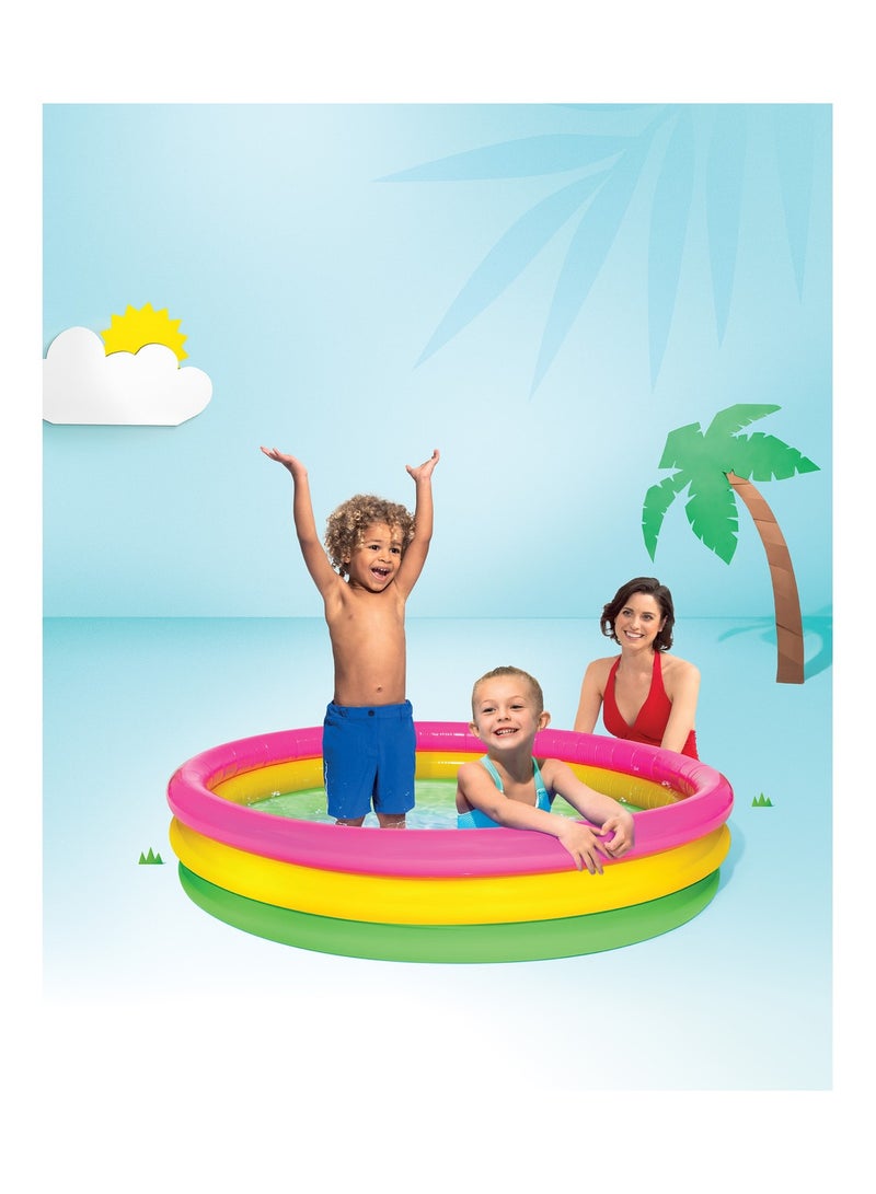 انتكس حوض سباحة قابل للنفخ متوهج عند غروب الشمس مقاس 58 بوصة × 13 بوصة - Image 4