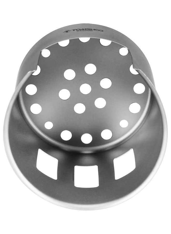 NIBEMINENT Ultra-Lightweight Titanium Wood Camping Stove 11.5 x 10 11.5cm - Image 2