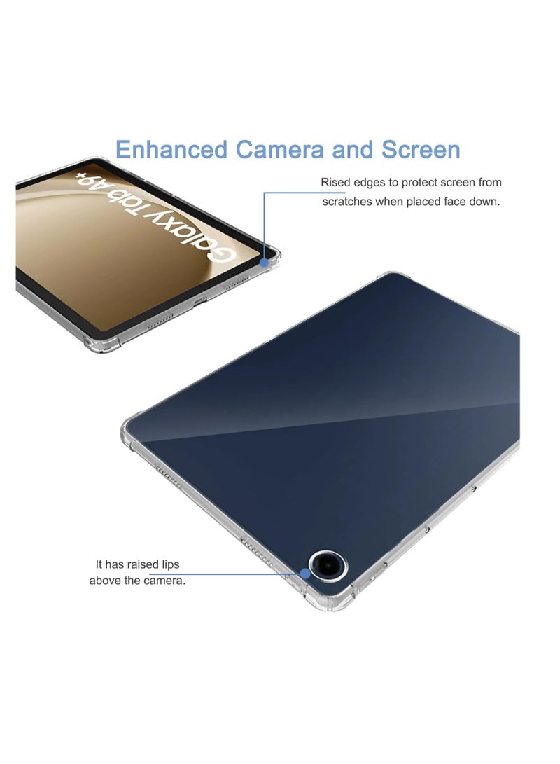 Clear Case for Samsung Galaxy Tab A9 Plus, Ultra Transparent Soft TPU Protective Cover, Lightweight Flexible Silicone Shockproof Rugged Back Case for Galaxy Tab A9 Plus - Image 5