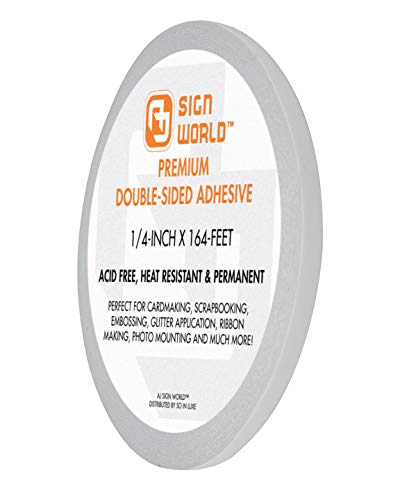 AJ Sign World Best 1/4" Ultra-Thin Permanent Double-Sided Tape for Arts, Crafts, Photography, Scrapbooking, Tear-by-Hand, Paper Backing (1/4-Inch by 164-Feet/55 Yards) - Image 5