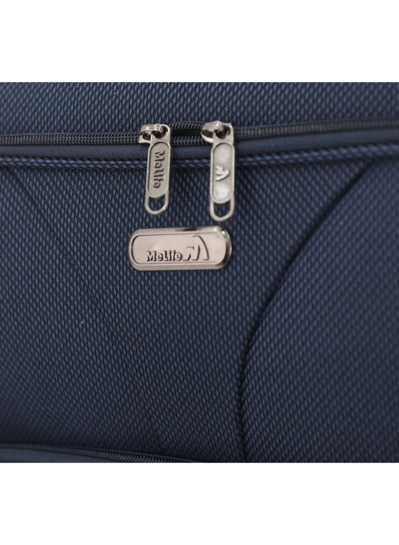 MELIFE 4 Piece Soft Luggage Set | 20", 24", 28", 32" | Lightweight Travel Trolley Bags | 360° Spinner Wheels - Image 4