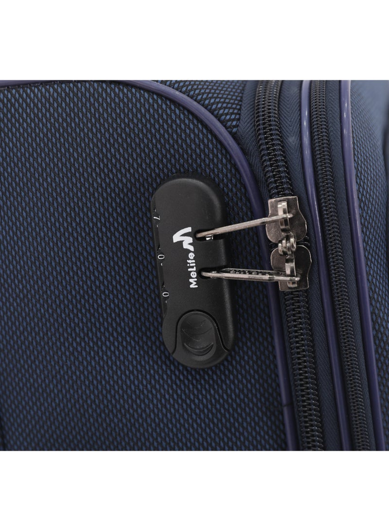 MELIFE 4 Piece Soft Luggage Set | 20", 24", 28", 32" | Lightweight Travel Trolley Bags | 360° Spinner Wheels - Image 5
