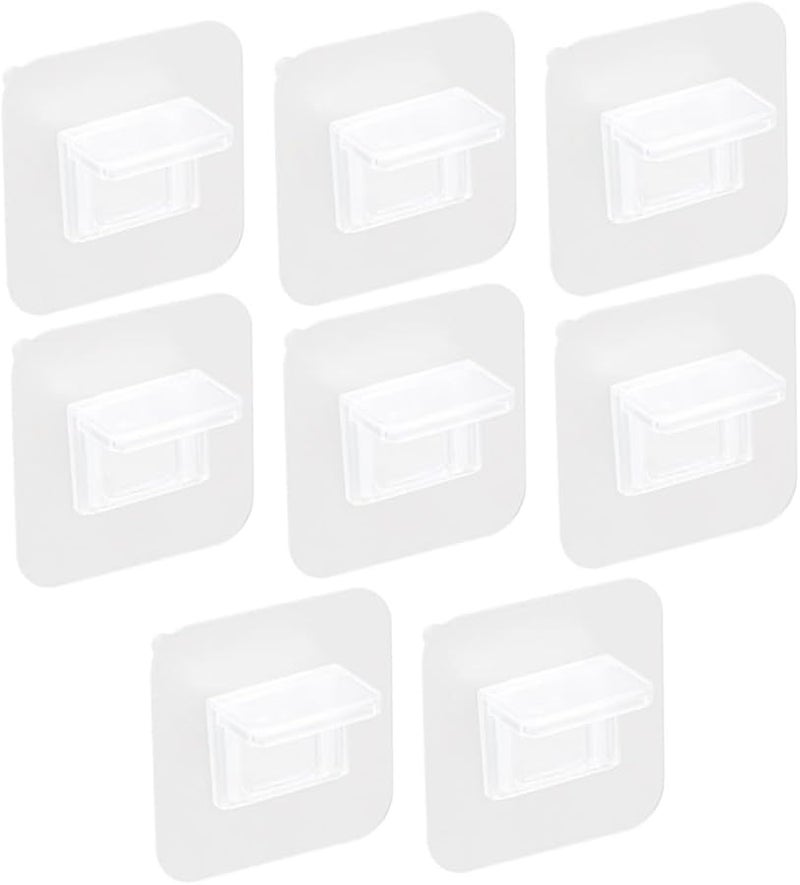 Tehaux 2 Pack Adhesive Shelf Brackets No Drill Easy Install Home Office Kitchen Storage - Image 1