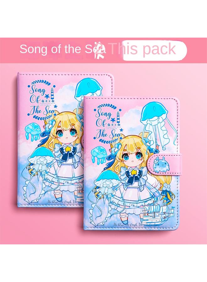 Bluejw New Handbook Girl's Cute Notebook Girl's High-value Cartoon Handbook Cane Suit Primary School Children - Image 1