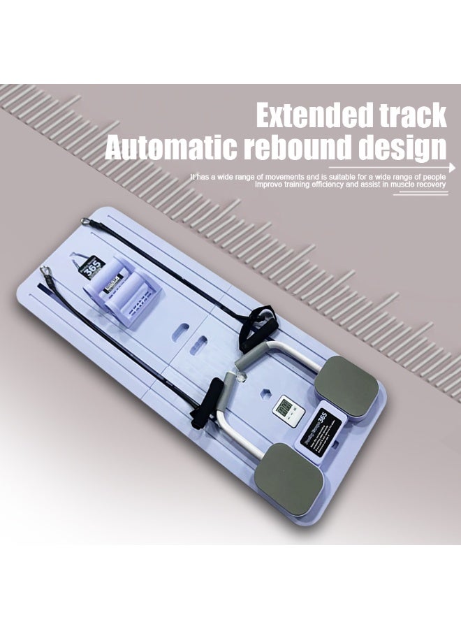 لوحة لياقة بدنية قابلة للطي للتمرينات المنزلية لبناء عضلات البطن، عضلات بطن ذات ستة حقائب، لوحة دفع، لوحة بيلاتيس -زرقاء - Image 3