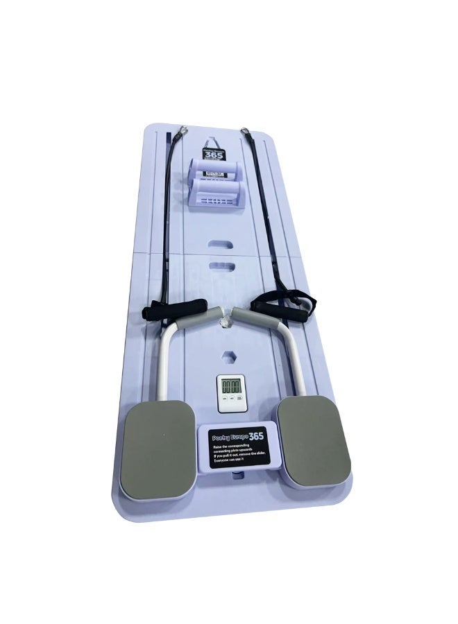 لوحة لياقة بدنية قابلة للطي للتمرينات المنزلية لبناء عضلات البطن، عضلات بطن ذات ستة حقائب، لوحة دفع، لوحة بيلاتيس -زرقاء - Image 2