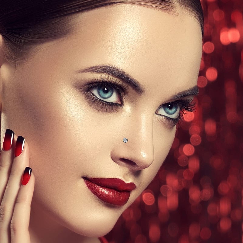 ONESING 36 Pcs Nose Rings - Hoops, L Shape, Studs, Hypoallergenic Stainless Steel Nose Rings for Women & Men - Image 5