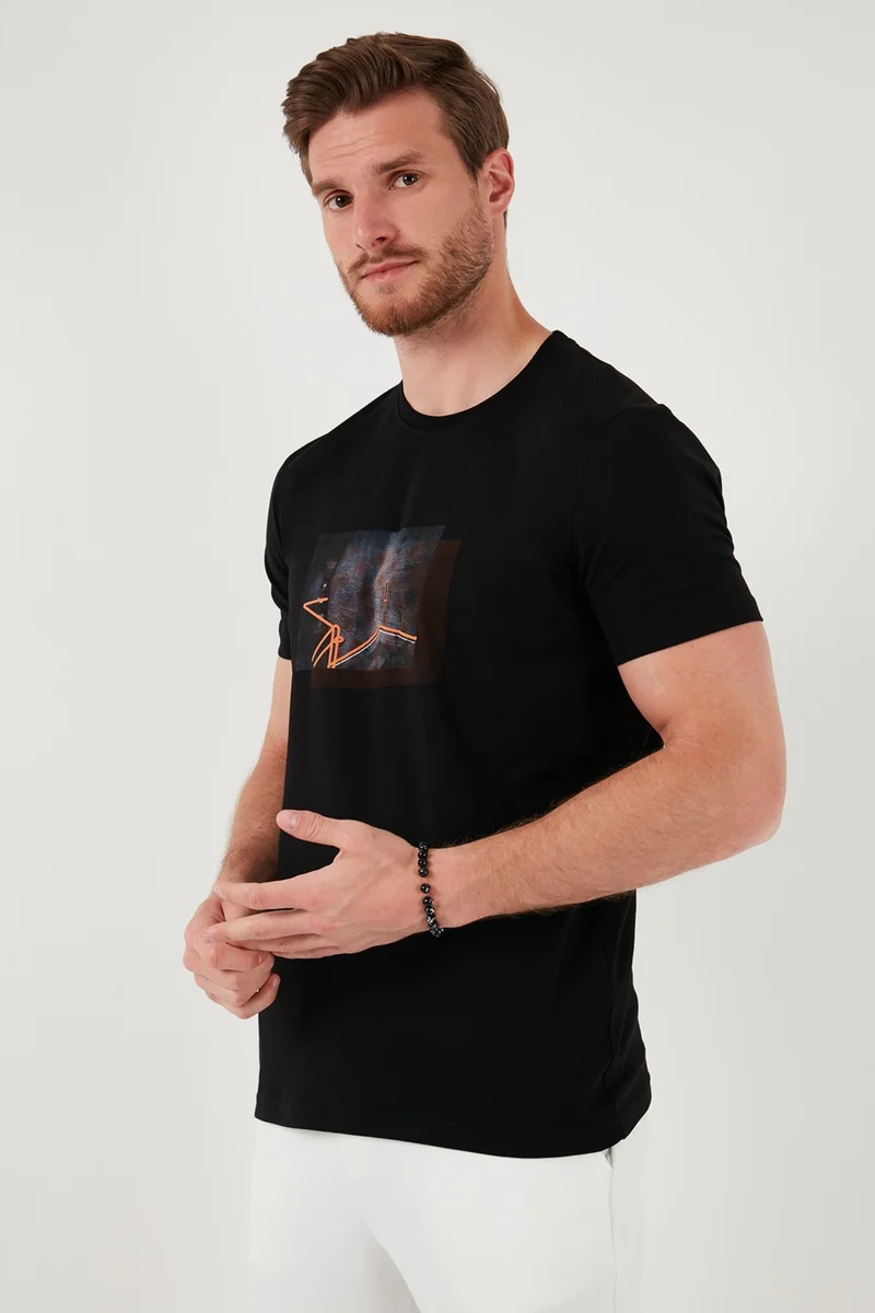 Buratti Cotton Slim Fit Crew Neck T Shirt Men's T Shirt 646R8120
