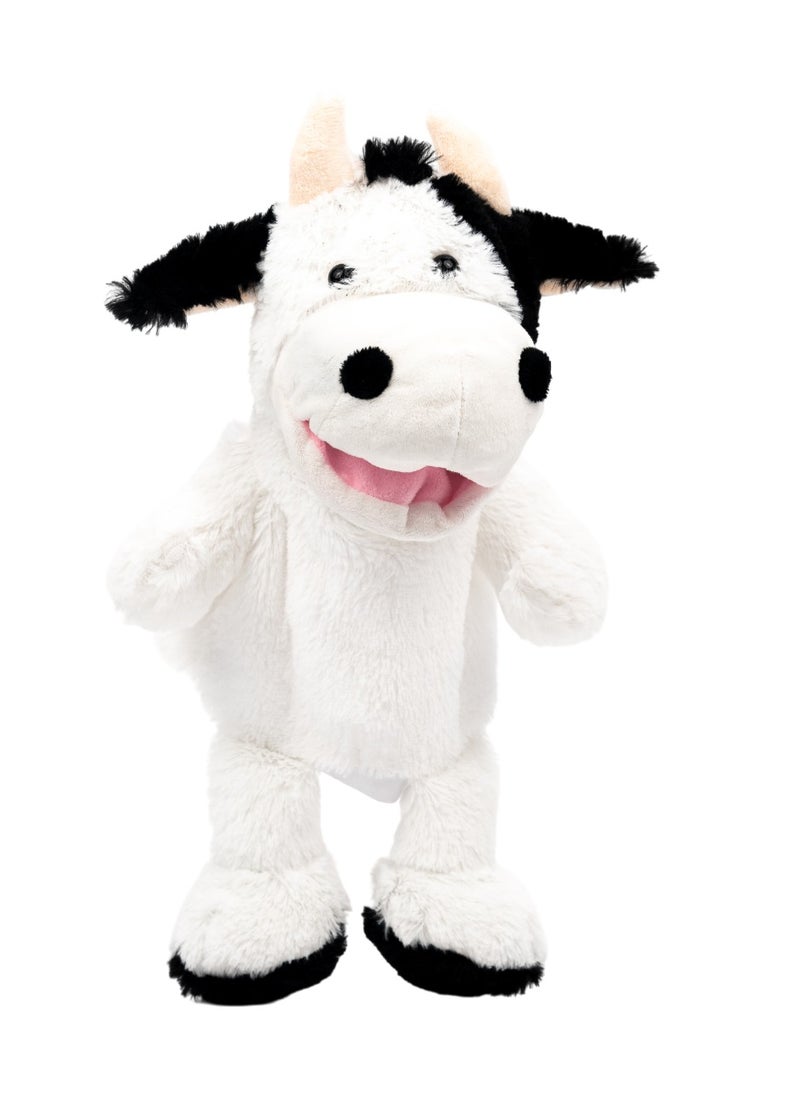 PUGS AT PLAY Pugs At Play Puppet Cow 14-Inches, Battery Operated  | Interactive Plush Toy  - Image 2