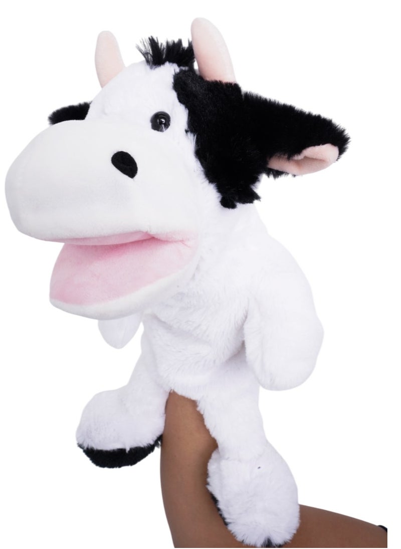 PUGS AT PLAY Pugs At Play Puppet Cow 14-Inches, Battery Operated  | Interactive Plush Toy  - Image 3
