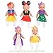 Sweet Dolly Baby Doll Accessories 5 Doll Clothes Mermaid Princess Dresses Outfits for 15 Inch to 18 Inch Dolls 15 Inch Baby Dolls 10PCs in Total Doll Clothes and Accessories - Image 4
