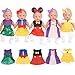Sweet Dolly Baby Doll Accessories 5 Doll Clothes Mermaid Princess Dresses Outfits for 15 Inch to 18 Inch Dolls 15 Inch Baby Dolls 10PCs in Total Doll Clothes and Accessories - Image 2