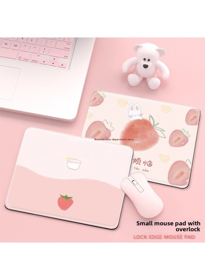 Generic - Thickened Notebook Girl's Simple Mouse Pad High Color Value Mini Small Size Computer Table Pad Japanese Style Free Shipping-Color:300x250mm-2mm-Pattern:Z-149 Interstellar Surf - Image 1