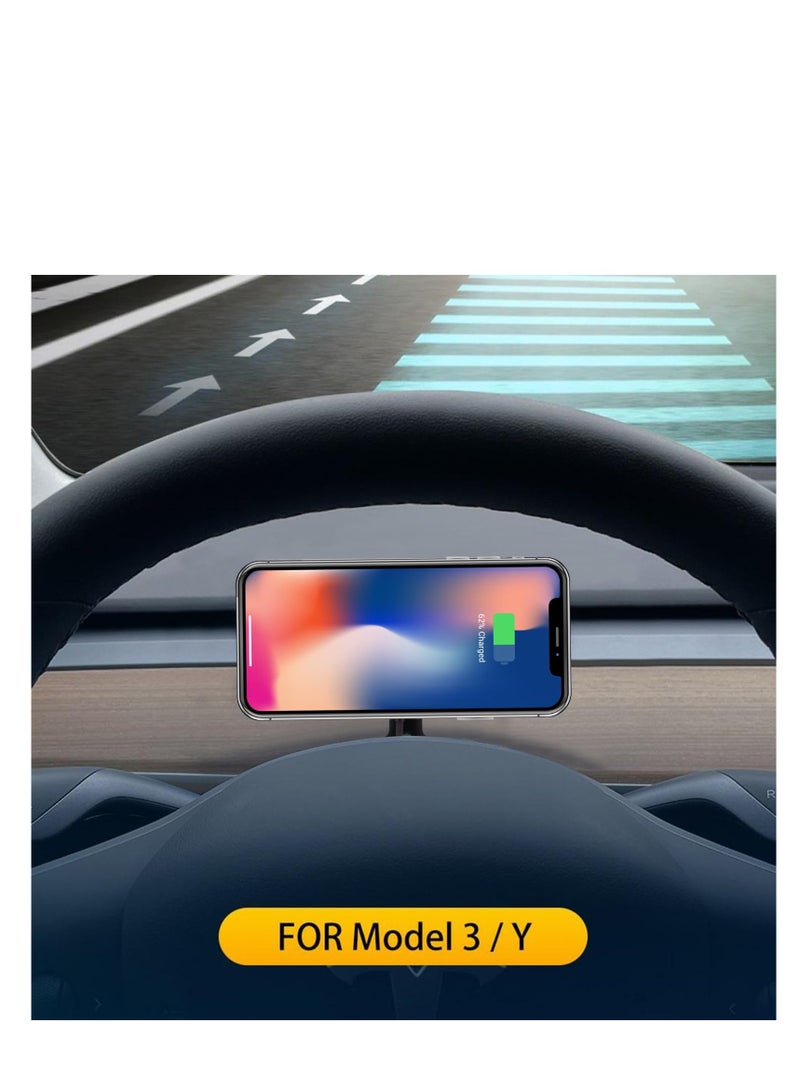 SYOSI Tesla Phone Mount Holder MagSafe Wireless Charger for Tesla Model 3/Y Accessorie Compatible with iPhone 12/13/14 Series - Image 2